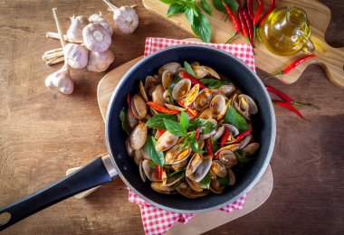 Kızarmış istiridye Chili, Tayland Gıda