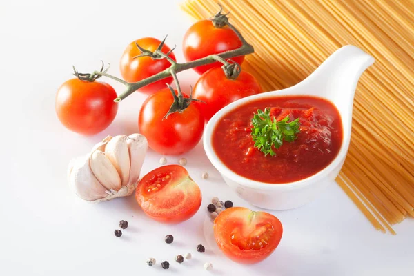 Tomatensauce Gaspacho Ketchup — Stockfoto