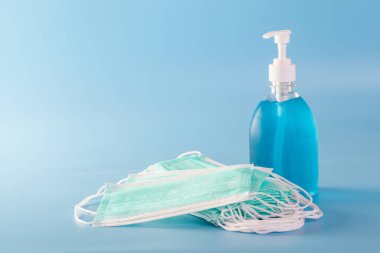 Maske, temizlik ve virüs koruması için el yıkama