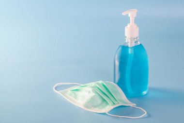 Maske, temizlik ve virüs koruması için el yıkama