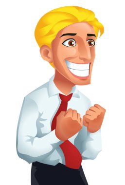 Başarı adam, vektör çizim eps10