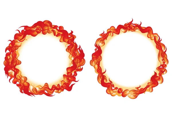 Κύκλος Φωτιάς Εικονογράφηση Διάνυσμα Eps — Διανυσματικό Αρχείο