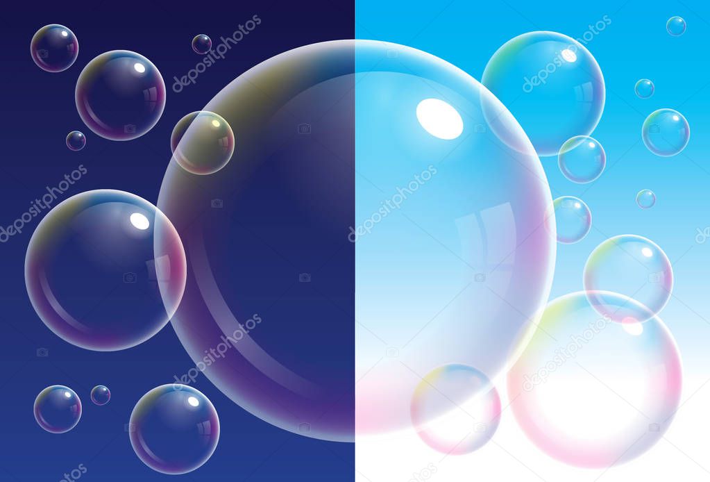 Soap Bubble, Vector Illustration eps 10