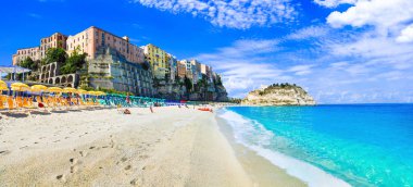 Best beaches of Italy and beautiful towns- Tropea in Calabria clipart