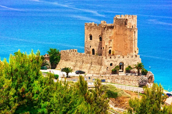 Beautiful Sea Castles Italy Roseto Capo Spulico Calabria — Stock Photo, Image