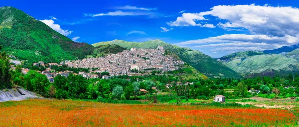 Morano Calabro Jedna Nejkrásnějších Vesnic Středověké Borgo Italy Calabria — Stock fotografie