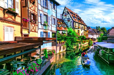 Fransa - Colmar Alsace bölgesinde en güzel geleneksel köy.