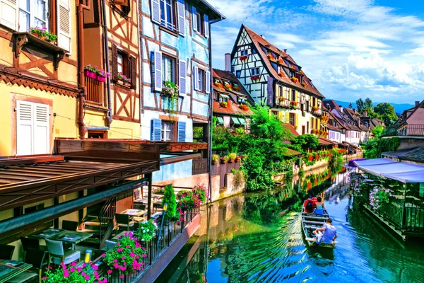 Vackraste Traditionella Byar Frankrike Colmar Regionen Alsace — Stockfoto
