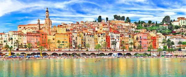 Menton Known Pearl France Beautiful Coastal Town South France — Stock Photo, Image