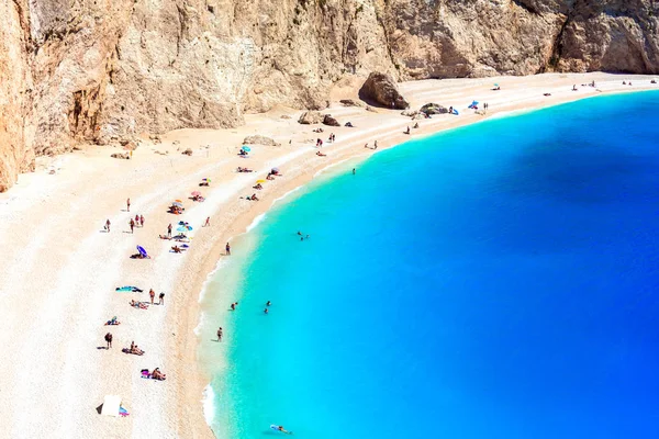 Una Delle Spiagge Più Belle Della Grecia Porto Katsiki Lefkada — Foto Stock