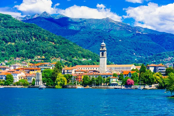 Schilderachtige Meer Lago Maggiore Uitzicht Charmante Stad Pallanza Noord Italië — Stockfoto