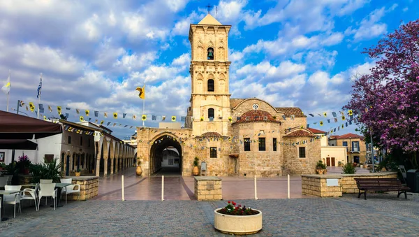 Nevezetességek Ciprus Byzantin Templom Szent Lazaros Larnaka Városában — Stock Fotó