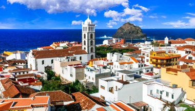 Tenerife-eski sömürge kasaba Garacico yerlerinden. Kanarya Adası, İspanya.