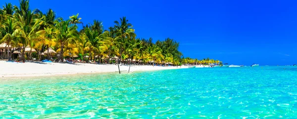 Paraísos Tropicais Belas Praias Brancas Perfeitas Ilha Maurícia — Fotografia de Stock