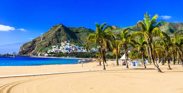 Best Beaches Tenerife Las Teresitas Santa Cruz Canary Spain — Stock Photo, Image