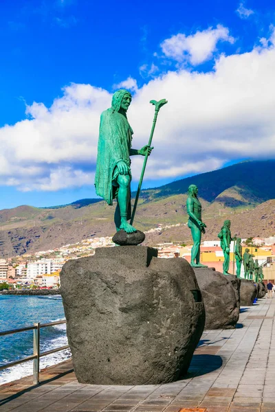 Látnivalók Tenerife Guanche Királyok Candelaria Panoráma Kanári Szigetek Spanyolország — Stock Fotó