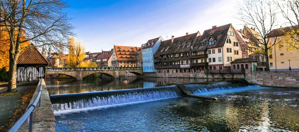 Casco Antiguo Nurnberg Colores Otoñales Lugares Interés Serie Alemania — Foto de Stock