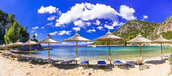 Iyi Plajları Skopelos Island Doğal Limnonari Beach Yunanistan — Stok fotoğraf