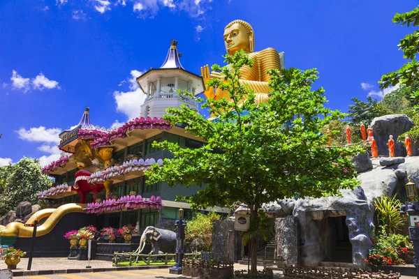 Tempio Oro Dambulla Punti Riferimento Dello Sri Lanka — Foto Stock