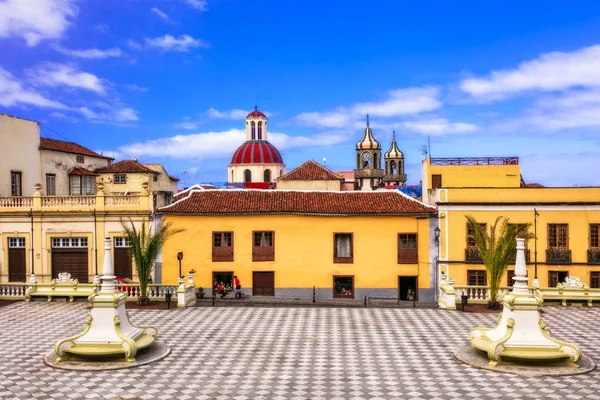 Достопримечательности Тенерифе Традиционный Красочный Город Оротава Canary Island Spain — стоковое фото