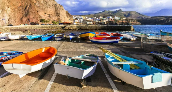 Best Gran Canaria Traditional Fishing Village Puerto Sardina Spain — стоковое фото