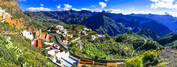 令人印象深刻的 Artenara Gran Canarias 最高山村 西班牙加那利岛 — 图库照片