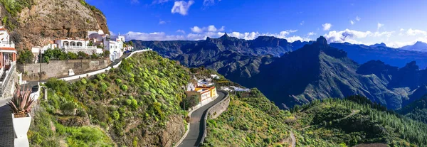 Scenic Artenara Gran Canarias Mais Alta Aldeia Montanha Ilha Canária — Fotografia de Stock