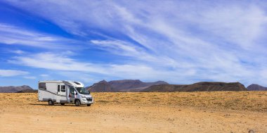 Fuertevetura tatil - seyahat camper van ile. Kanarya Adası, İspanya.