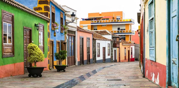 Kolorowe Piękne Uliczki Los Llanos Aridane Miasta Wyspa Palma Hiszpania — Zdjęcie stockowe