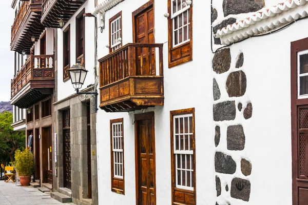 Arquitectura Tradicional Canarias Palma Pueblo Los Llanos España — Foto de Stock