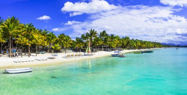 Tropik cenneti - beyaz plajları ve masmavi deniz ile güzel Mauritius Adası