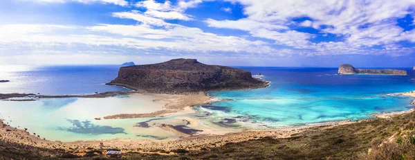 Cenário incrível da Grécia - Baía de Balos na ilha de Creta — Fotografia de Stock