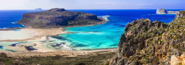 Amazing nature of Greece - Balos bay in Crete island — Stock Photo, Image