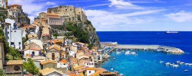 En iyi Calabria, doğal Scilla kıyı köy, İtalya