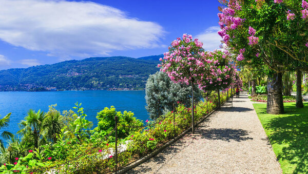 Impressive Landscape of Lake Maggiore,North Italy.
