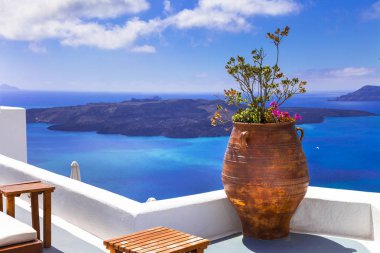 Şaşırtıcı ve eşsiz Santorini. Yunanistan