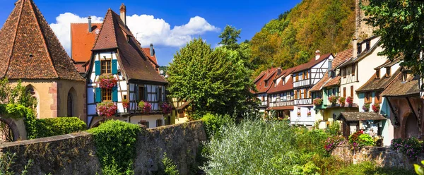 Kaysersberg - uno de los pueblos más bellos de Francia, Alsacia . — Foto de Stock