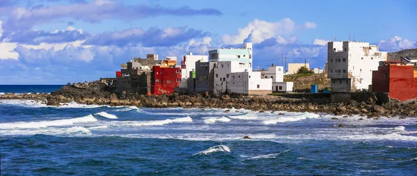 Pequena aldeia pitoresca San Andres no norte parte da Gran Canaria.Spain . — Fotografia de Stock