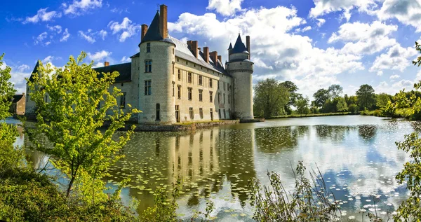 卢瓦尔河谷的浪漫中世纪城堡-美丽的勒普莱斯布尔雷 — 图库照片