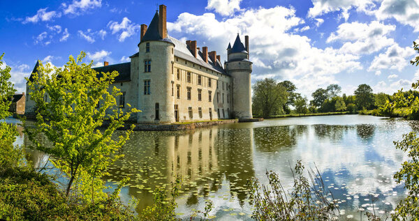 Romantic medieval castles of Loire valley - beautiful Le Plessis Bourre