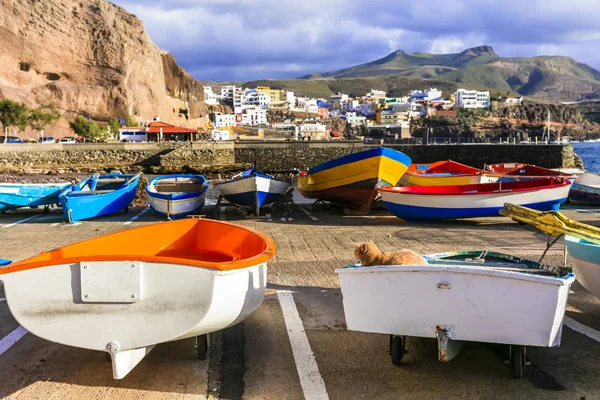 Puerto de Sardina - παραδοσιακό ψαροχώρι σε Γκραν Κανάρια. — Φωτογραφία Αρχείου