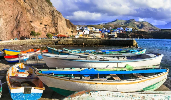 Puerto de Sardina - tradiční rybářské vesnice na ostrově Gran Canaria. — Stock fotografie
