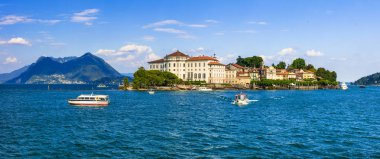 İtalya Güzel göller - doğal Lago Maggiore, Borromean adası