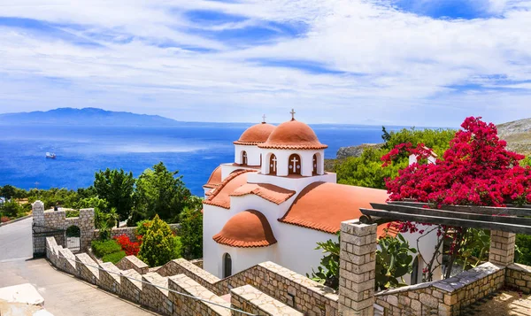 Authntic tradycyjnej serii Grecja-klasztor wyspy Kalymnos. — Zdjęcie stockowe