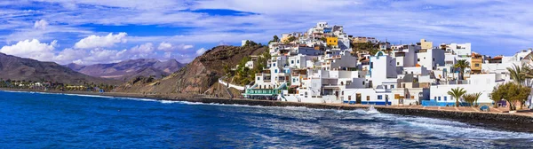 Fuerteventura Holidays-schilderachtige kustplaatsje Las Playitas. Fuertentura Island — Stockfoto