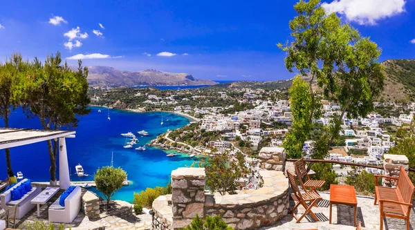 Amazing Greece series - picturesque small island Leros, Dodecanese. — Stock Photo, Image