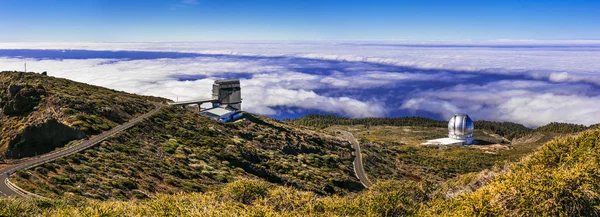 Biggest observatory in Europe Roque de los Muchachos - La palma,Spain. — Stock Photo, Image