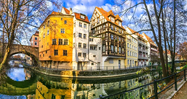 Outono dourado na Alemanha. marcos da Baviera bela cidade de Bamberg . — Fotografia de Stock