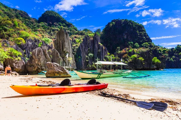 Upea Eksoottinen Luonne Nido Palawan Saari Filippiinit — kuvapankkivalokuva