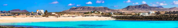 Splendide Spiagge Con Mare Turchese Fuerteventura Isola Cotillo Nella Parte — Foto Stock